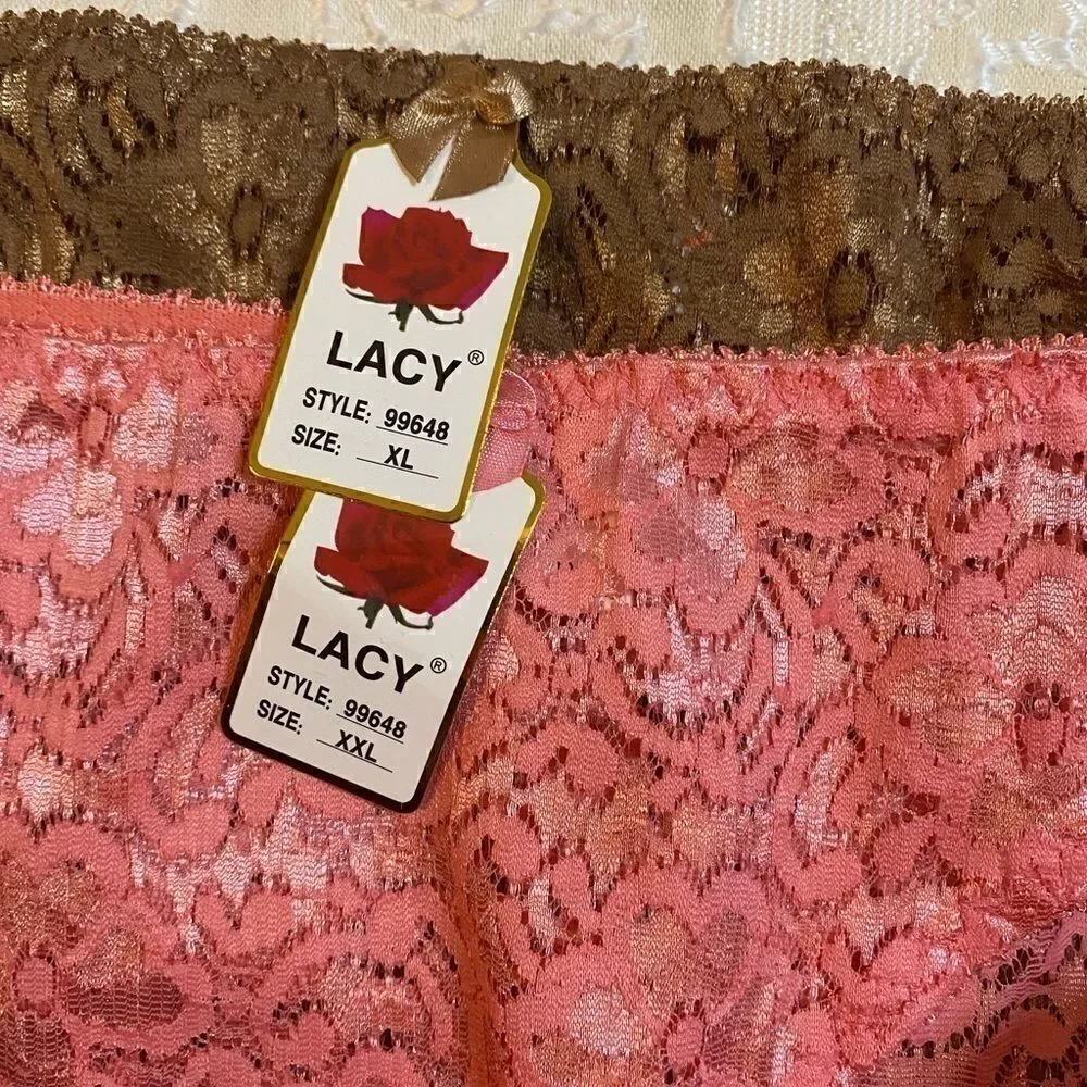 💥Lacy pack of 2 Assorted Color fashion panties
